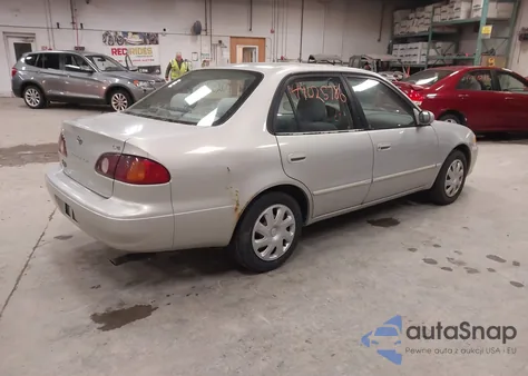 2001 Toyota Corolla Le из США, поврежденный, VIN 2T1BR12E31C495296